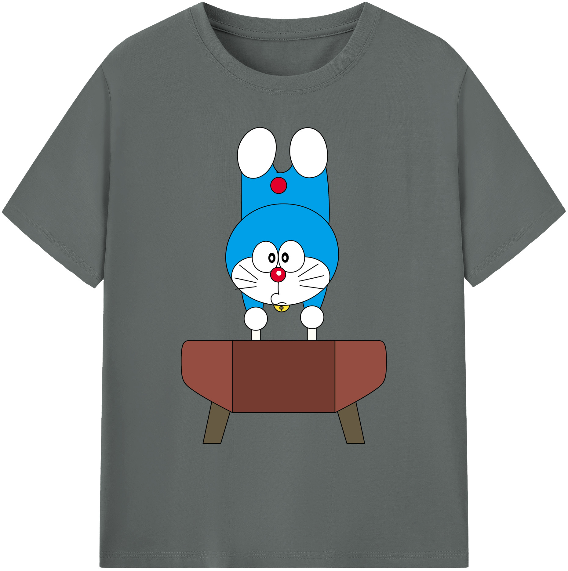 （画像用） ドラえもん Doraemon 綿100％ メンズ半袖Tシャツ｜肌触りやわらか＆通気性